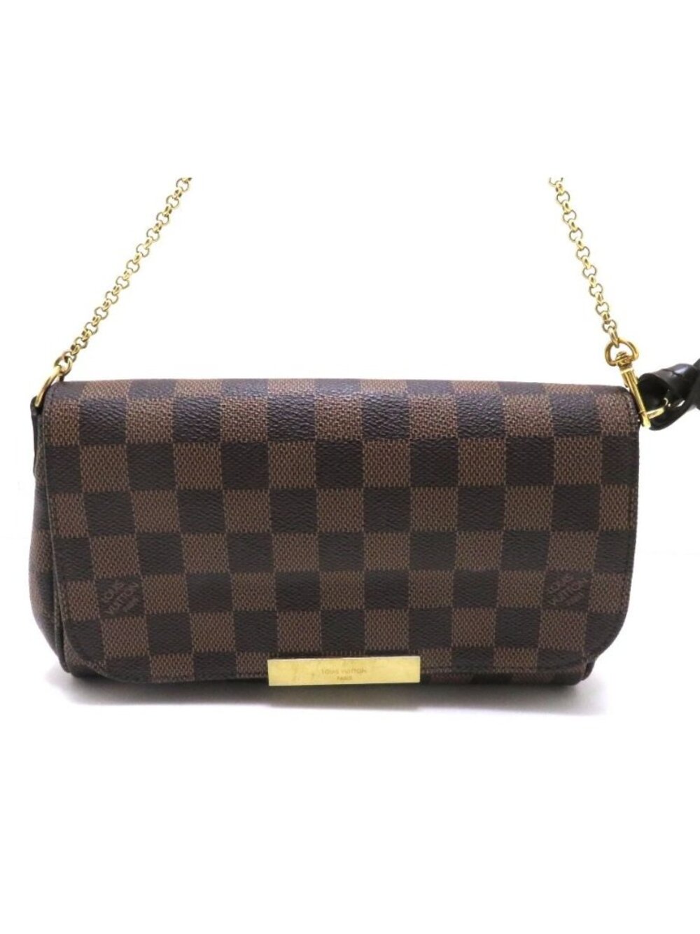 Louis Vuitton Favorite PM Damier Shoulder Bag Canvas Brown